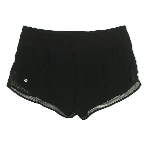 Lululemon Mind Over Miles Shorts size 10 Black EUC - Picture 1 of 9